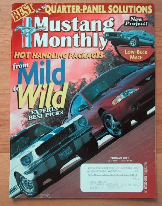MUSTANG MONTHLY 2001 FEB - 6 POWER, RARE '66 GT350
